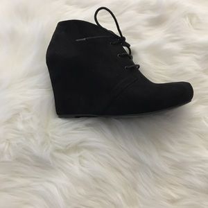Xappeal Black Wedge Booties
